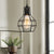 1 Bulb Plug In Suspension Light with Globe Cage Shade Retro Loft Black Metal Hanging Ceiling Light Black Clearhalo 'Art Deco Pendants' 'Black' 'Cast Iron' 'Ceiling Lights' 'Ceramic' 'Crystal' 'Industrial Pendants' 'Industrial' 'Metal' 'Middle Century Pendants' 'Pendant Lights' 'Pendants' 'Rustic Pendants' 'Tiffany' Lighting' 91807