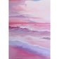 Fluttering Pink Seashore Wall Murals for Girls, Non-Woven Fabric Clearhalo 'Wall Decor' 'Wall Mural' 918099