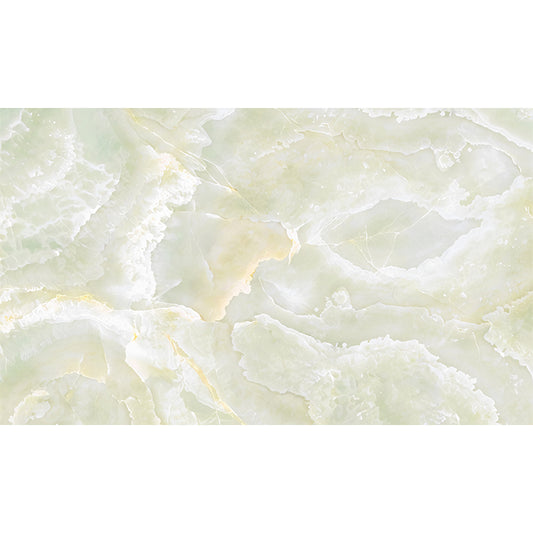 Minimalist Marble Mural Wallpaper for Living Room, Pastel Green, Custom Size Available