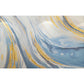 Moisture-Resistant Flowing Wave Mural Non-Woven Fabric Wall Covering for Home Decoration in Blue and Yellow Clearhalo 'Wall Decor' 'Wall Mural' 918210