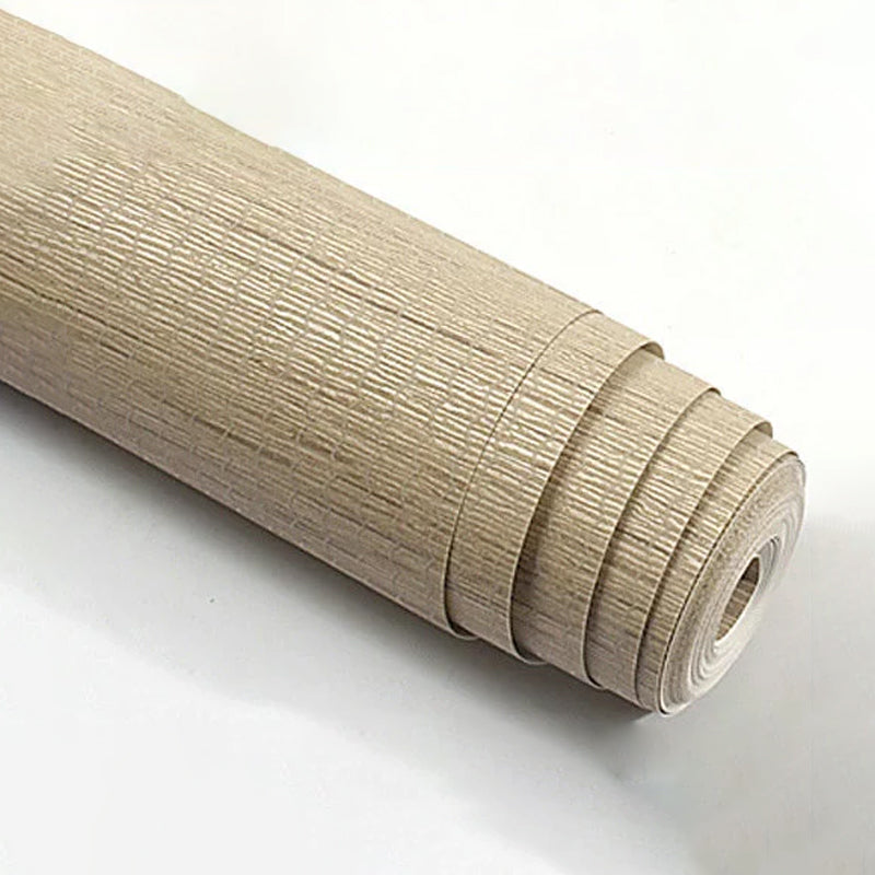 Simplicity Linen Wall Decor Stain-Resistant Non-Pasted Wallpaper Roll, 20.5-inch x 31-foot Clearhalo 'Modern wall decor' 'Modern' 'Wallpaper' Wall Decor' 919896