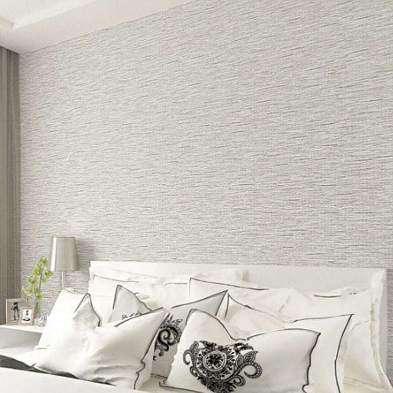 Simplicity Linen Wall Decor Stain-Resistant Non-Pasted Wallpaper Roll, 20.5-inch x 31-foot Clearhalo 'Modern wall decor' 'Modern' 'Wallpaper' Wall Decor' 919899