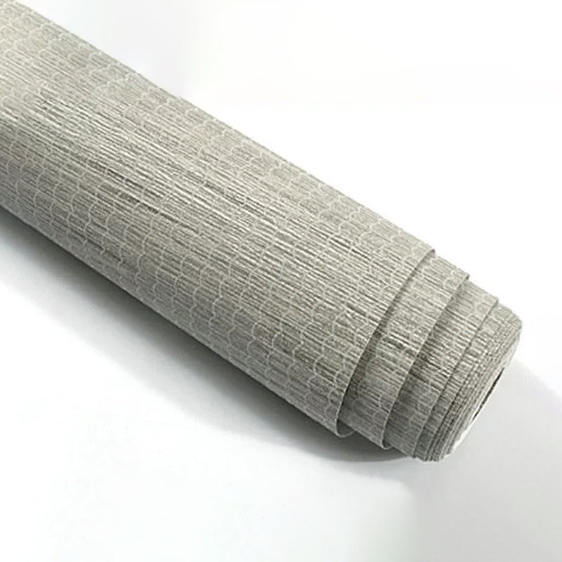 Simplicity Linen Wall Decor Stain-Resistant Non-Pasted Wallpaper Roll, 20.5-inch x 31-foot Clearhalo 'Modern wall decor' 'Modern' 'Wallpaper' Wall Decor' 919904