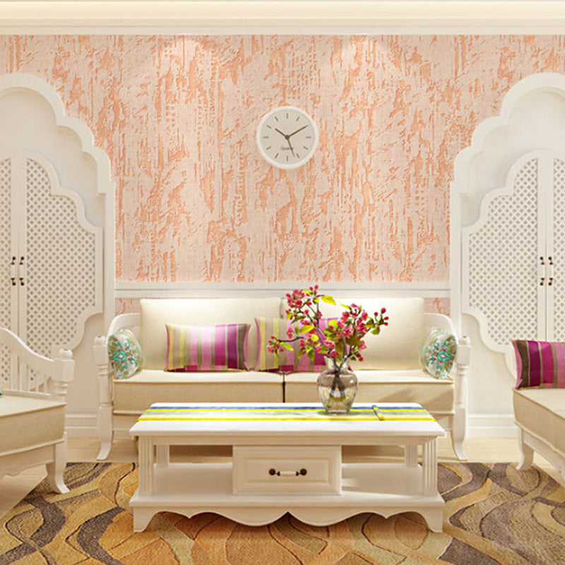 Non-Woven Wall Decor 31-foot x 20.5-inch Modern Non-Pasted Textured Surface Wallpaper Roll Orange Clearhalo 'Modern wall decor' 'Modern' 'Wallpaper' Wall Decor' 919961