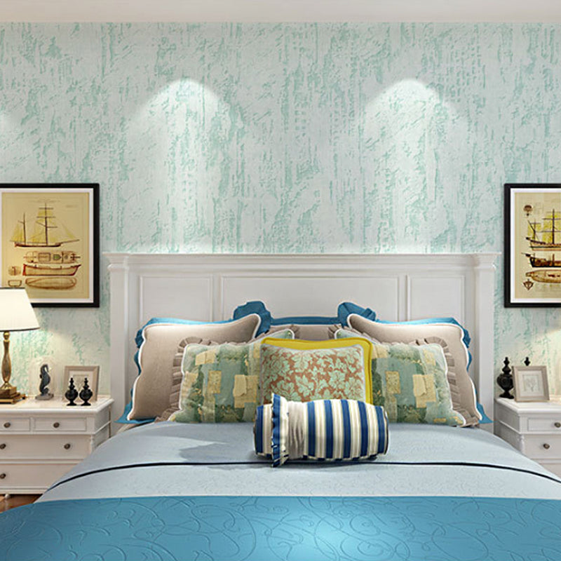 Non-Woven Wall Decor 31-foot x 20.5-inch Modern Non-Pasted Textured Surface Wallpaper Roll Light Green Clearhalo 'Modern wall decor' 'Modern' 'Wallpaper' Wall Decor' 919964