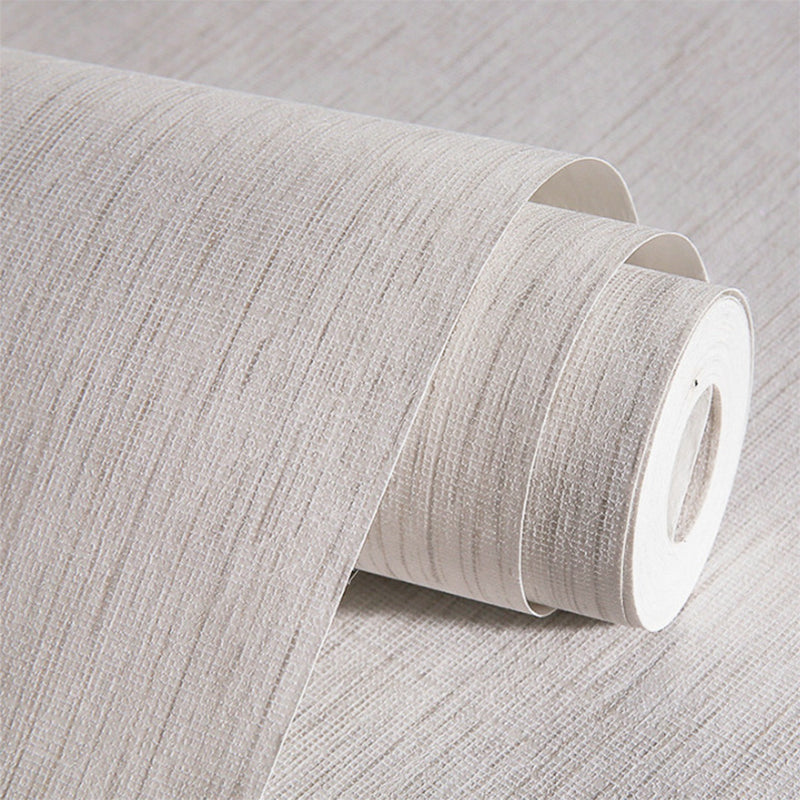 Modern Textured Stripe Wallpaper Stain-Resistant Non-Pasted Wall Covering, 33-foot x 20.5-inch Clearhalo 'Modern wall decor' 'Modern' 'Wallpaper' Wall Decor' 919996