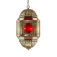 Brass Lantern Ceiling Pendant Southeast Asia Metal 3 Lights Restaurant Hanging Chandelier Clearhalo 'Ceiling Lights' 'Chandeliers' Lighting' options 921216
