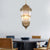 Metal Lantern Chandelier Southeast Asia 3 Bulbs Restaurant Pendant in Brass with Frosted Glass Shade Brass Clearhalo 'Ceiling Lights' 'Chandeliers' Lighting' options 921223_5a3f2365-5b5b-40c1-81a0-982db3caf77b