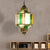 Brass 3 Lights Ceiling Chandelier Arabian Frosted Glass Lantern Hanging Pendant Light for Porch Brass Clearhalo 'Ceiling Lights' 'Chandeliers' Lighting' options 921263_9f3a43bf-8a10-4595-9206-d1949857db26