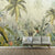 Fresh Jungle Mural Wallpaper for Home Decoration Tropical Wall Art, Made to Measure Green-Yellow Clearhalo 'Wall Decor' 'Wall Mural' 921564