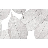 Contemporary Leaf Texture Mural Wallpaper in Grey Living Room Wall Art, Personalized Size Available Clearhalo 'Wall Decor' 'Wall Mural' 921577