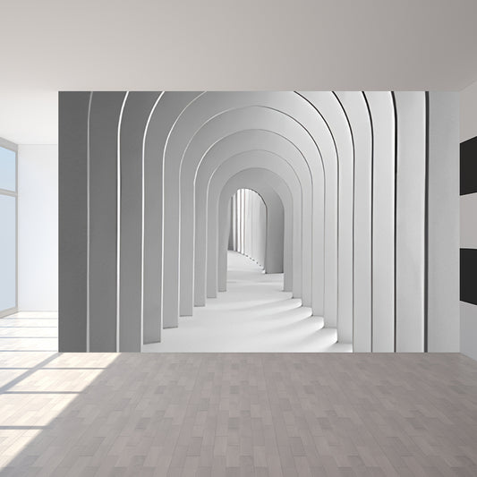 Nordic Mural Wallpaper for Living Room, Pastel Color 3D Stretching Door, Made to Measure Clearhalo 'Wall Decor' 'Wall Mural' 921859