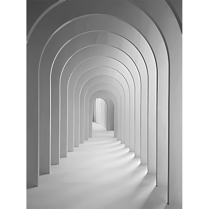 Nordic Mural Wallpaper for Living Room, Pastel Color 3D Stretching Door, Made to Measure Clearhalo 'Wall Decor' 'Wall Mural' 921861