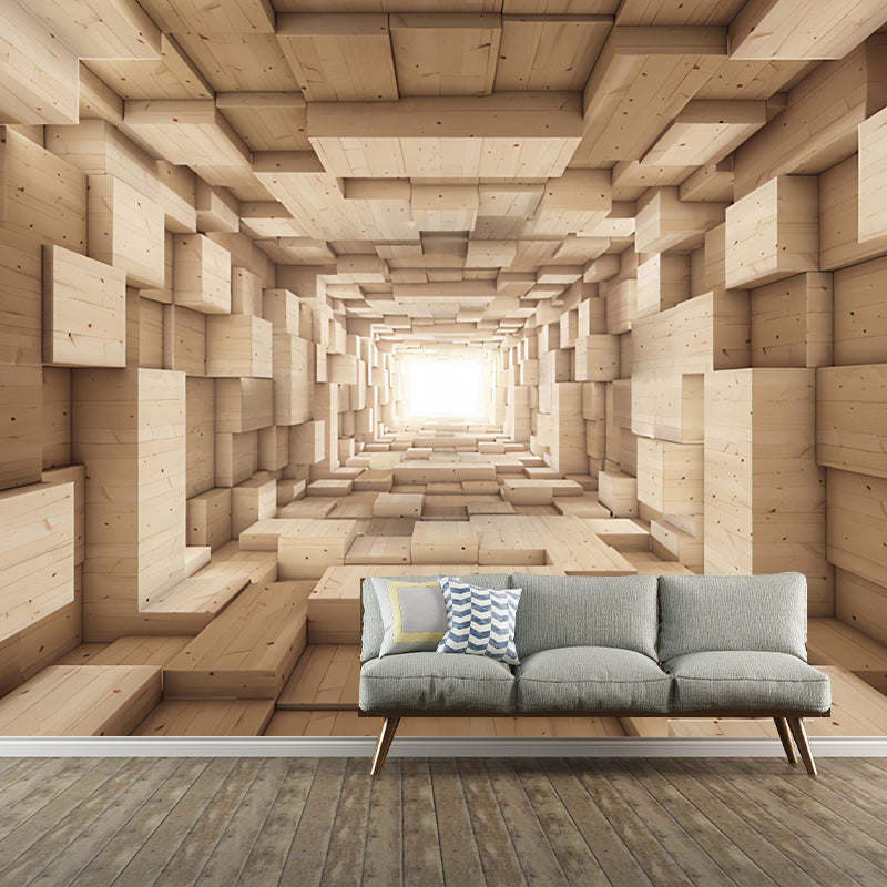 Whole Wall Murals Industrial Color 3D Extensive Zone Non-Woven Fabric Wall Decor for Coffee Shop, Customized Size Available Clearhalo 'Wall Decor' 'Wall Mural' 921877