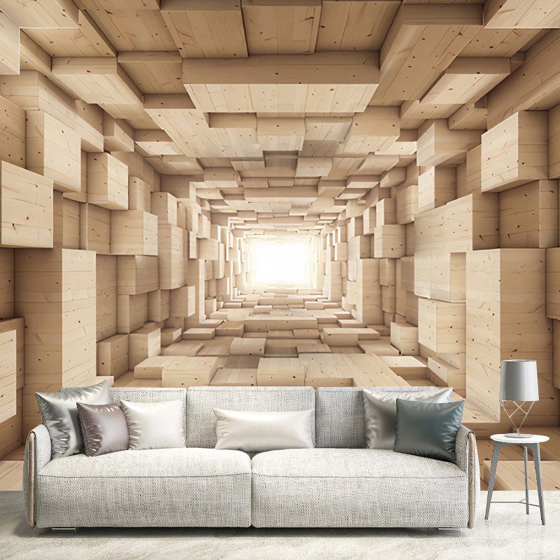 Whole Wall Murals Industrial Color 3D Extensive Zone Non-Woven Fabric Wall Decor for Coffee Shop, Customized Size Available Clearhalo 'Wall Decor' 'Wall Mural' 921878