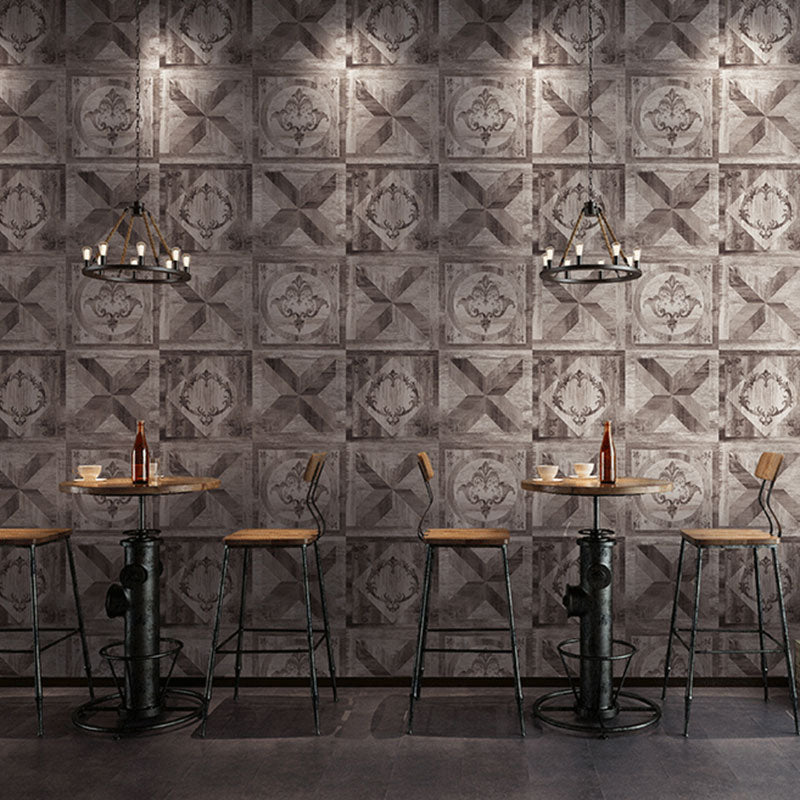 Plaster Wallpaper 33' x 20.5" Traditional Non-Pasted Brick and Harlequin Wall Covering Clearhalo 'Industrial wall decor' 'Industrial' 'Wallpaper' Wall Decor' 922100
