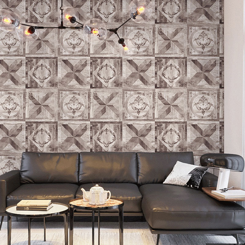 Plaster Wallpaper 33' x 20.5" Traditional Non-Pasted Brick and Harlequin Wall Covering Clearhalo 'Industrial wall decor' 'Industrial' 'Wallpaper' Wall Decor' 922101
