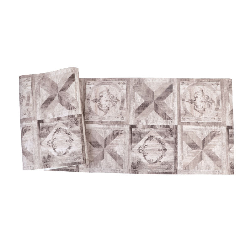Plaster Wallpaper 33' x 20.5" Traditional Non-Pasted Brick and Harlequin Wall Covering Clearhalo 'Industrial wall decor' 'Industrial' 'Wallpaper' Wall Decor' 922102