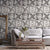 Plaster Wallpaper 33' x 20.5" Traditional Non-Pasted Brick and Harlequin Wall Covering Grey Clearhalo 'Industrial wall decor' 'Industrial' 'Wallpaper' Wall Decor' 922107