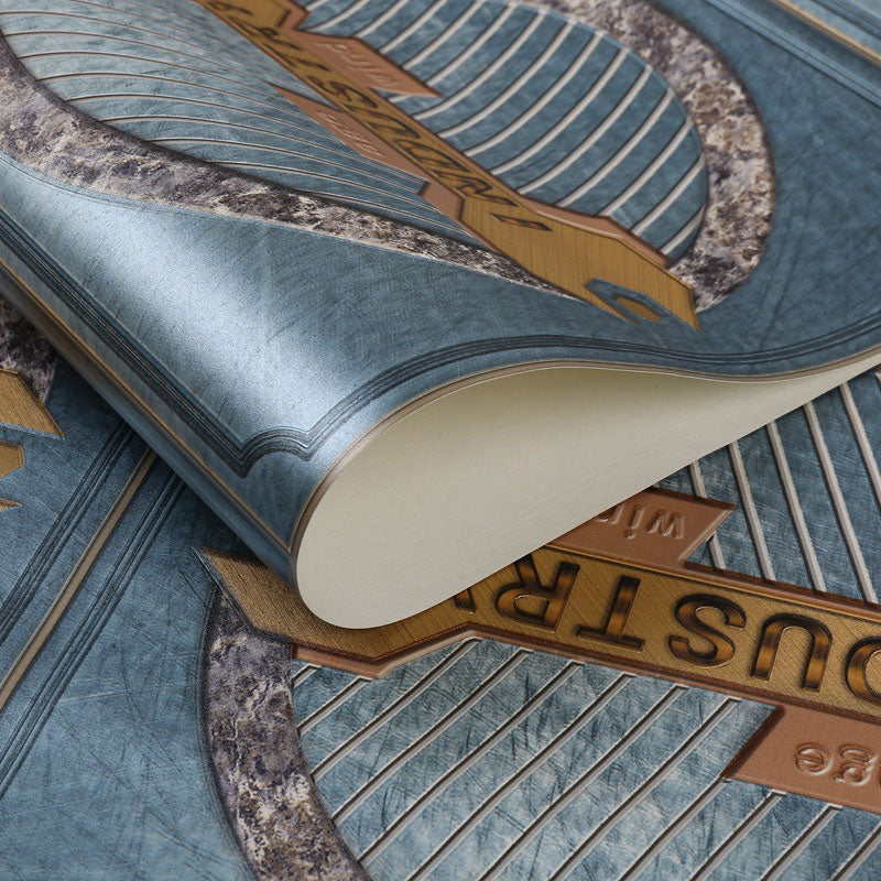 Grid and Circle Wallpaper Roll Non-Pasted Plaster Wall Covering, 31'L x 20.5"W Clearhalo 'Industrial wall decor' 'Industrial' 'Wallpaper' Wall Decor' 922357