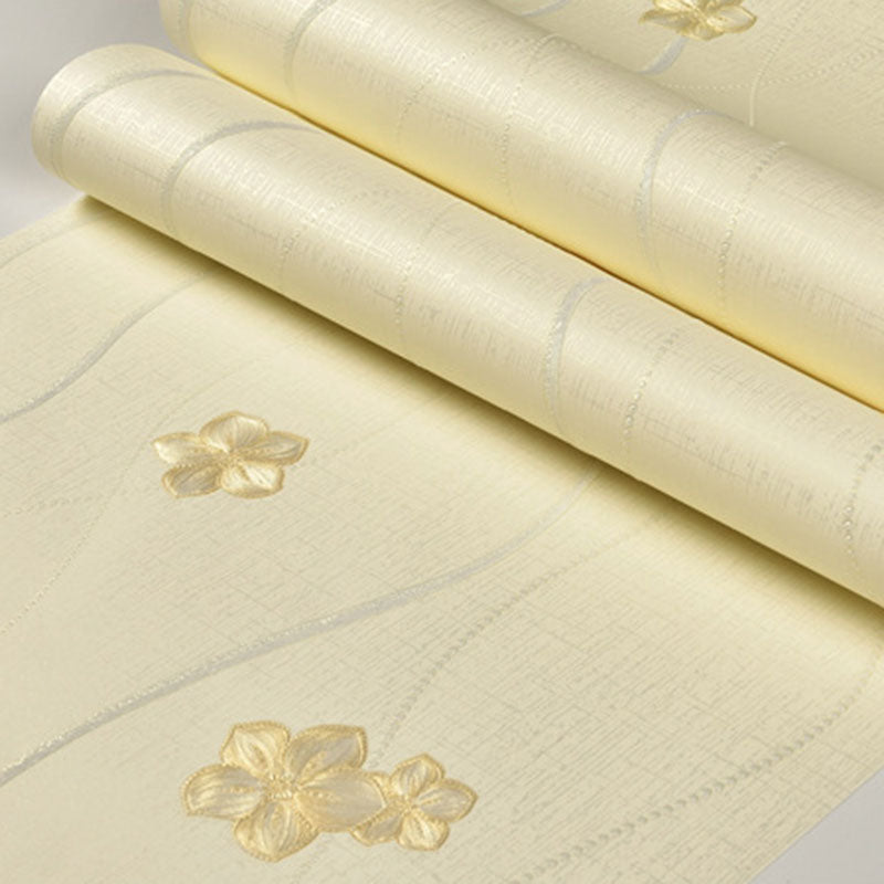 Neutral Color Wall Decor 31'L x 20.5"W Non-Woven Moisture-Resistant Magnolia Deign Wallpaper Clearhalo 'Country wall decor' 'Rustic' 'Wallpaper' Wall Decor' 922408