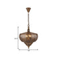 Bronze Cutout Suspension Lamp Vintage Metal 4 Heads Restaurant Chandelier Pendant Light Clearhalo 'Ceiling Lights' 'Chandeliers' Lighting' options 922491