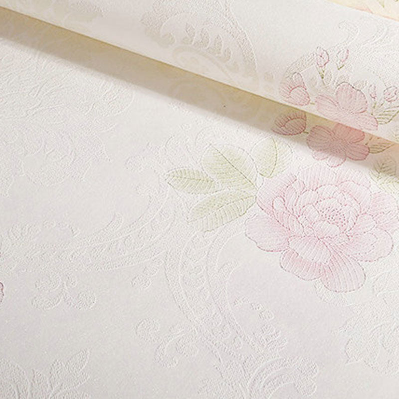 Living Room Wall Decor with Soft Color 3D Rose, 31 ft. x 20.5 in, Non-Pasted Clearhalo 'Country wall decor' 'Rustic' 'Wallpaper' Wall Decor' 926658