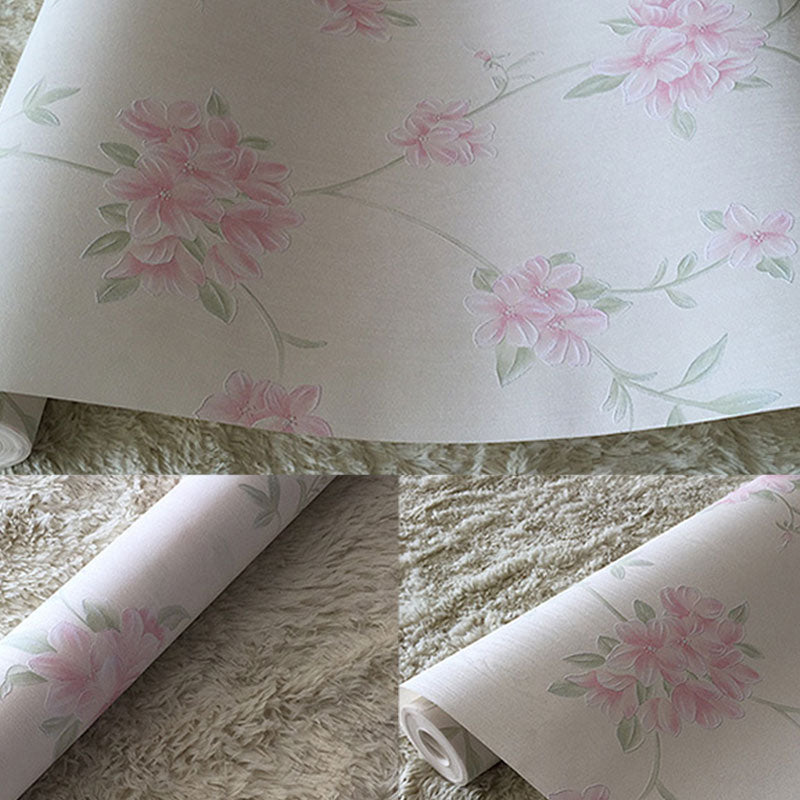 Non-Pasted Wallpaper Roll with Natural Color Garden and Flower Design, 33-foot x 20.5-inch Clearhalo 'Country wall decor' 'Rustic' 'Wallpaper' Wall Decor' 926774