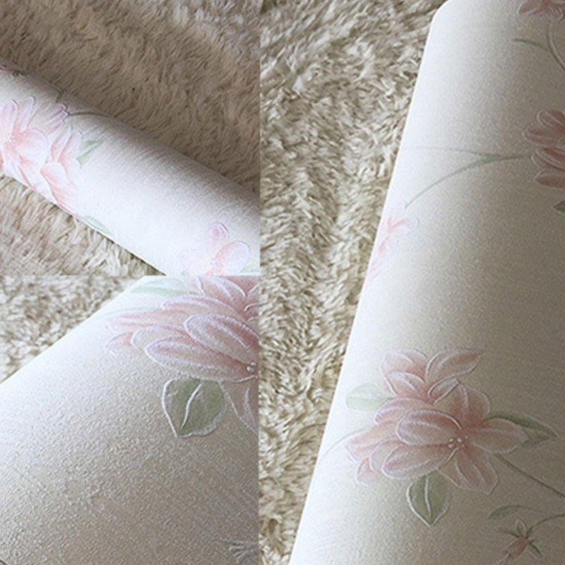 Non-Pasted Wallpaper Roll with Natural Color Garden and Flower Design, 33-foot x 20.5-inch Clearhalo 'Country wall decor' 'Rustic' 'Wallpaper' Wall Decor' 926782