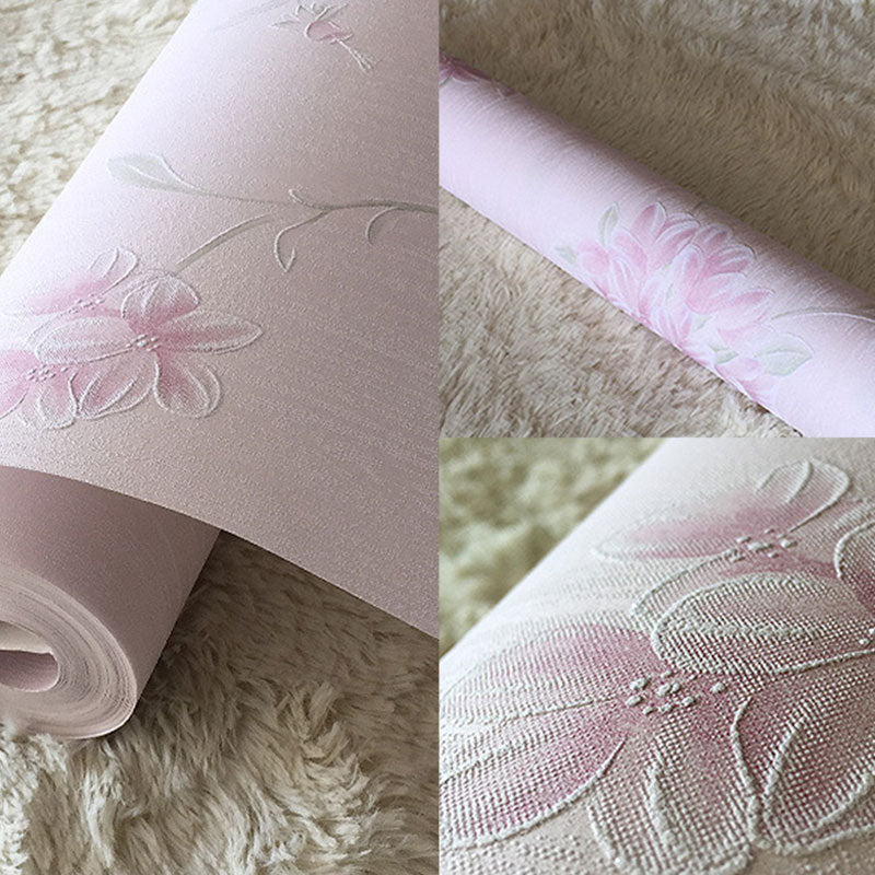 Non-Pasted Wallpaper Roll with Natural Color Garden and Flower Design, 33-foot x 20.5-inch Clearhalo 'Country wall decor' 'Rustic' 'Wallpaper' Wall Decor' 926786