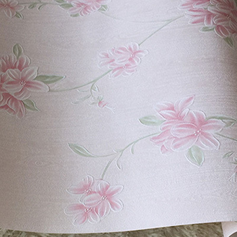 Non-Pasted Wallpaper Roll with Natural Color Garden and Flower Design, 33-foot x 20.5-inch Clearhalo 'Country wall decor' 'Rustic' 'Wallpaper' Wall Decor' 926790