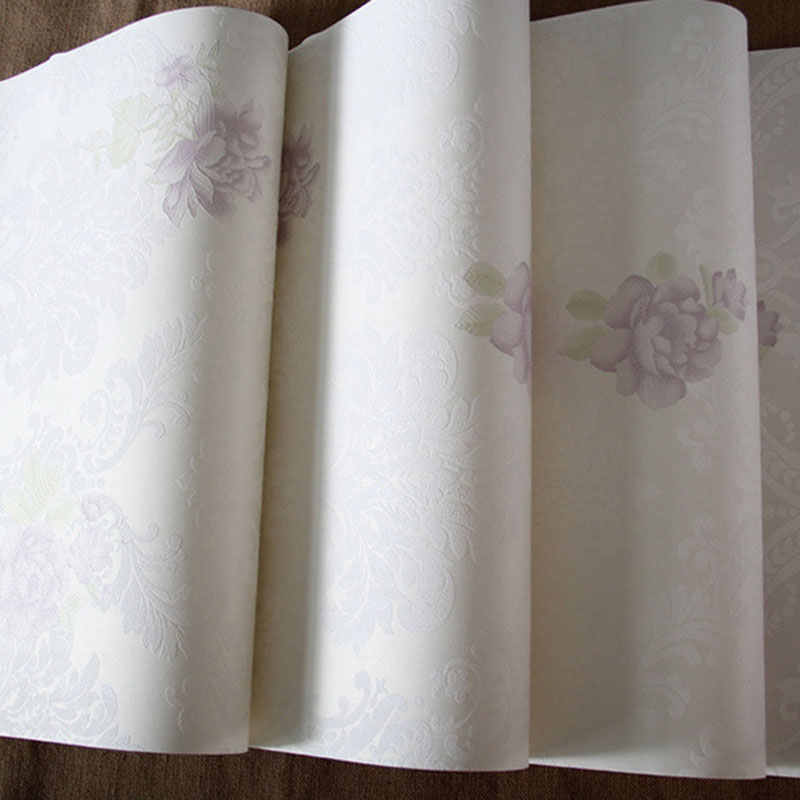 Natural Color Blossom Wall Decor Stain-Resistant Non-Pasted Wallpaper Roll, 33 ft. x 20.5 in Clearhalo 'Country wall decor' 'Rustic' 'Wallpaper' Wall Decor' 926862