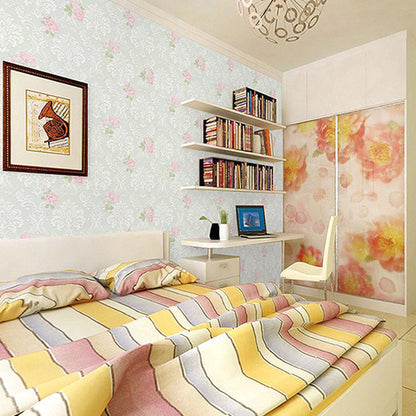 Natural Color Blossom Wall Decor Stain-Resistant Non-Pasted Wallpaper Roll, 33 ft. x 20.5 in Beige Clearhalo 'Country wall decor' 'Rustic' 'Wallpaper' Wall Decor' 926870