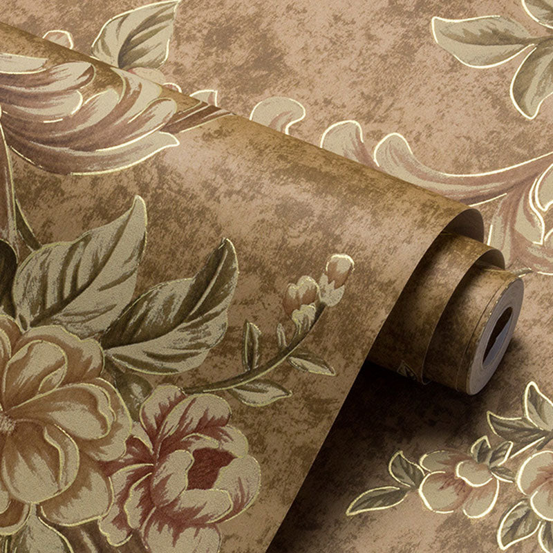 Elegant Wall Covering Blossoming Magnolia Non-Pasted Wallpaper Roll, 57.1 sq ft. Clearhalo 'Country wall decor' 'Rustic' 'Wallpaper' Wall Decor' 927056