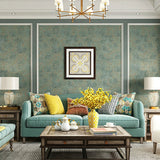 57.1 sq ft. Countryside Wallpaper Moisture-Resistant Non-Pasted Wall Covering Blackish Green Clearhalo 'Country wall decor' 'Rustic' 'Wallpaper' Wall Decor' 927155