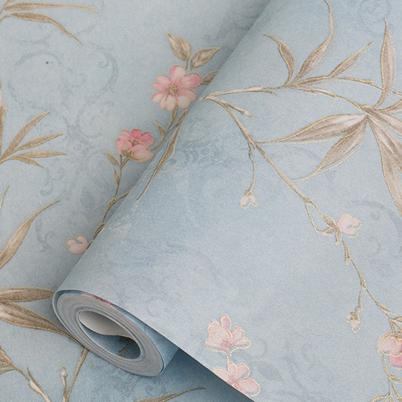 Natural Color Wall Decor 33' x 20.5" Non-Pasted Water-Resistant Blossom Wallpaper Roll for Accent Wall Clearhalo 'Country wall decor' 'Rustic' 'Wallpaper' Wall Decor' 927293