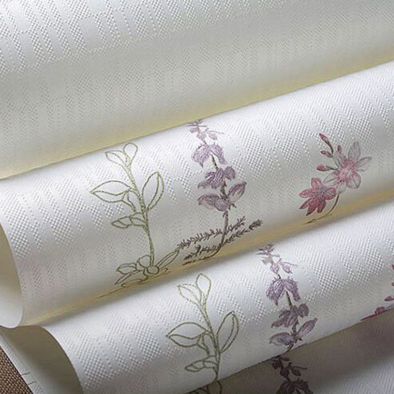 3D Print Blossom Non-Pasted Wallpaper Roll, 33'L x 20.5"W, Soft Color Clearhalo 'Country wall decor' 'Rustic' 'Wallpaper' Wall Decor' 928351
