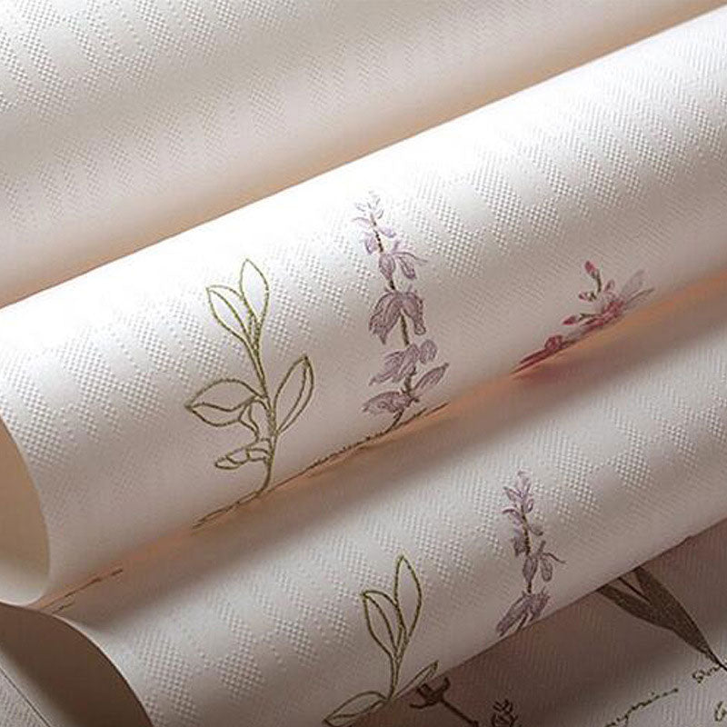 3D Print Blossom Non-Pasted Wallpaper Roll, 33'L x 20.5"W, Soft Color Clearhalo 'Country wall decor' 'Rustic' 'Wallpaper' Wall Decor' 928354