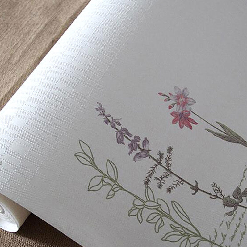 3D Print Blossom Non-Pasted Wallpaper Roll, 33'L x 20.5"W, Soft Color Clearhalo 'Country wall decor' 'Rustic' 'Wallpaper' Wall Decor' 928357