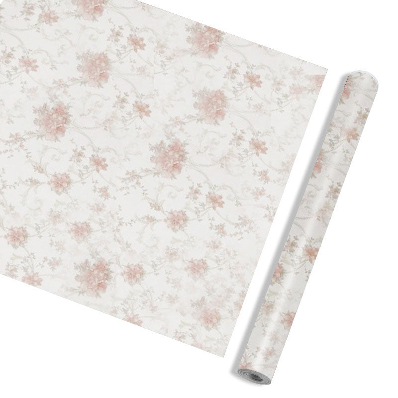 Vinyl 48.4 sq ft. Wallpaper Countryside Easy to Remove Watercolors of Flower Wall Decor Clearhalo 'Country wall decor' 'Rustic' 'Wallpaper' Wall Decor' 928459