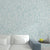 Soft Color Wall Decor Non-Woven Moisture-Resistant 3D Print Leaf Wallpaper Roll Light Blue Clearhalo 'Country wall decor' 'Rustic' 'Wallpaper' Wall Decor' 928701