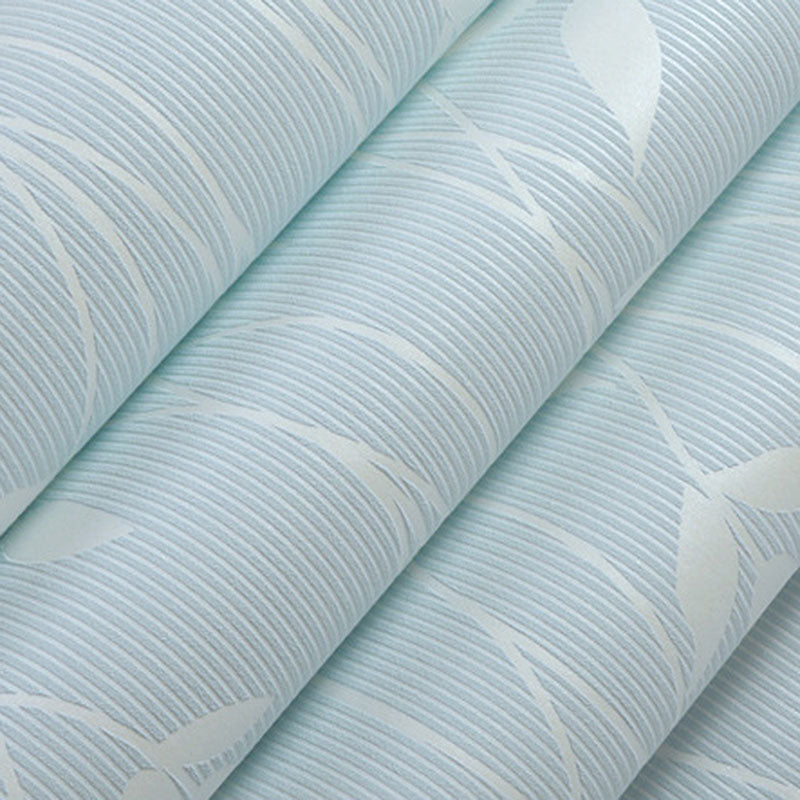 Fresh Botanical Leaf Wallpaper Roll Stain-Resistant Non-Pasted Wall Decor, 33-foot x 20.5-inch Clearhalo 'Country wall decor' 'Rustic' 'Wallpaper' Wall Decor' 928937