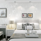 Fresh Botanical Leaf Wallpaper Roll Stain-Resistant Non-Pasted Wall Decor, 33-foot x 20.5-inch Clearhalo 'Country wall decor' 'Rustic' 'Wallpaper' Wall Decor' 928944