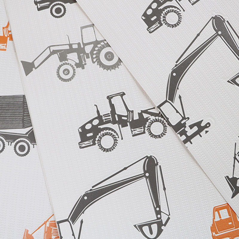 Soft Color Wallpaper Non-Woven Waterproof Cart Wall Covering for Children, 20.5"W x 33'L Clearhalo 'Wall Decor' 'Wallpaper' 929269