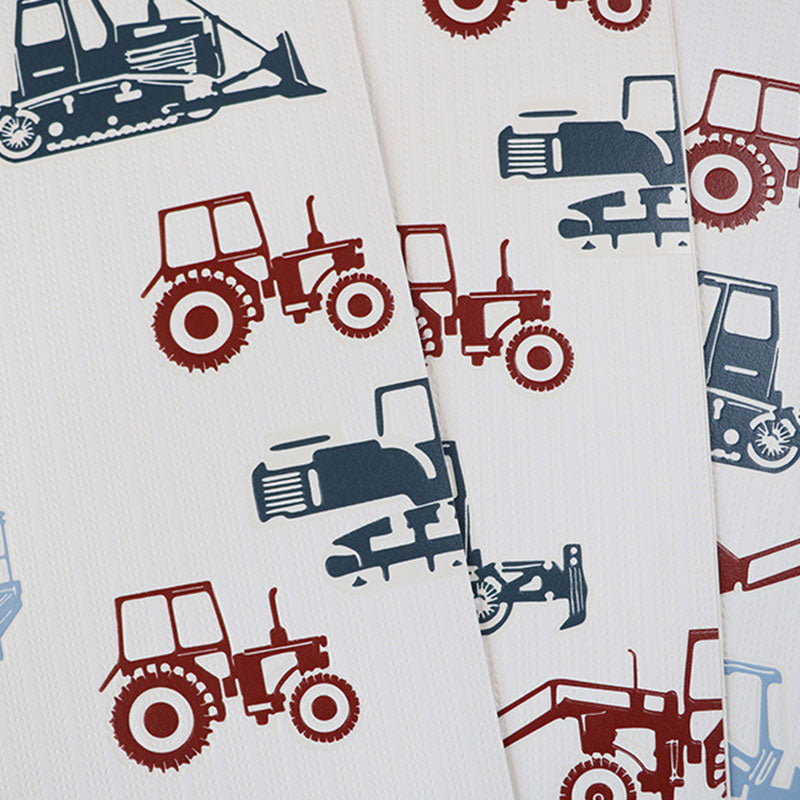 Soft Color Wallpaper Non-Woven Waterproof Cart Wall Covering for Children, 20.5"W x 33'L Clearhalo 'Wall Decor' 'Wallpaper' 929272