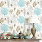 Non-Woven 33' x 20.5" Wallpaper Covering Minimalist Non-Pasted Undersea Plant Wall Decor for Children Blue Clearhalo 'Wall Decor' 'Wallpaper' 929338