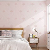 Non-Woven Wallpaper Roll for Children with Simple Tree Pattern, Soft Color, 20.5"W x 31'L Light Pink Clearhalo 'Modern wall decor' 'Modern' 'Wallpaper' Wall Decor' 929360