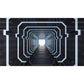Modern Wall Art for Meeting Room, Black and White 3D Outstretched Tunnel, Made to Measure Clearhalo 'Wall Decor' 'Wall Mural' 929630