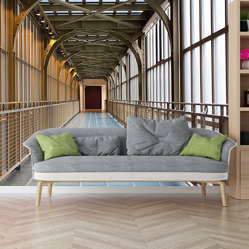 Decorative Non-Woven Wall Covering Contemporary 3D Extensive Corridor Murals for Office Clearhalo 'Wall Decor' 'Wall Mural' 929755