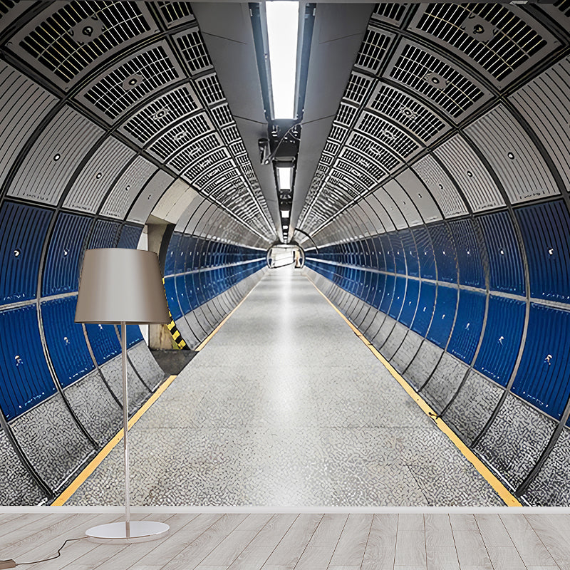 Decorative Non-Woven Wall Covering Contemporary 3D Extensive Corridor Murals for Office Clearhalo 'Wall Decor' 'Wall Mural' 929769